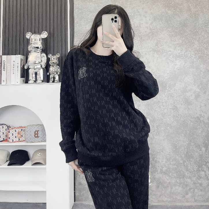 Áo nỉ Sweater nam nữ MLB NY Yankees nhiều màu hàng xuất dư cao cấp phong cách Hàn Quốc