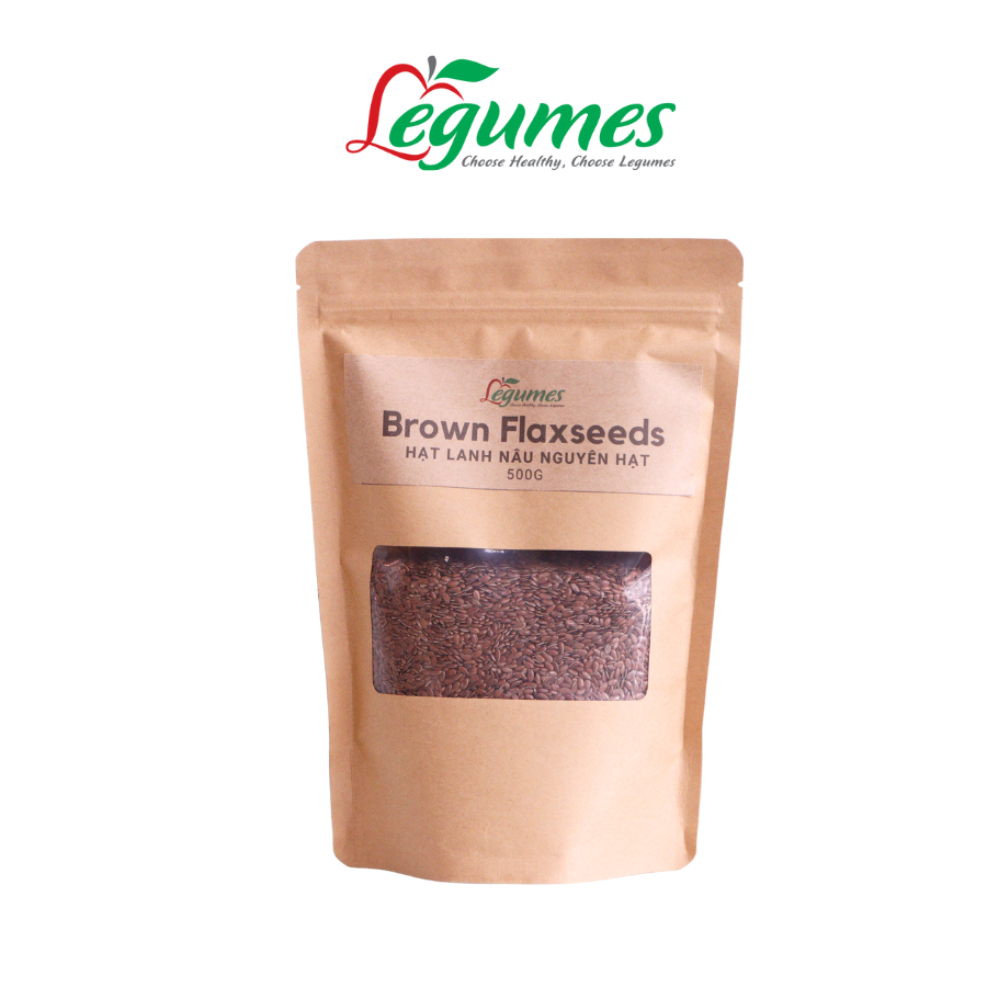 Hạt Lanh nâu Hữu cơ 500g Flaxseed (Hạt & Bột)