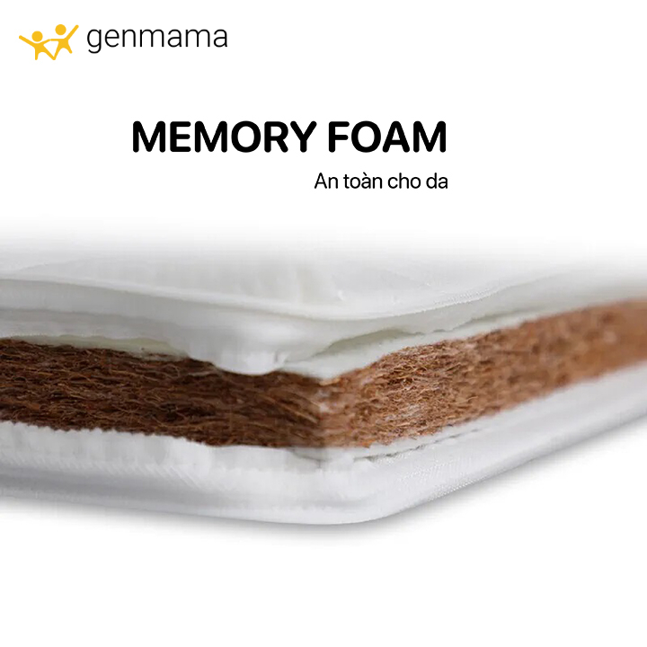 Nệm Ngủ Cho Bé, Nệm Xơ Dừa Tự Nhiên Kháng Khuẩn, Thoáng Mát, An Toàn Cho Da Bé Genmama