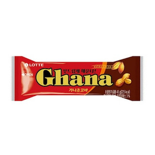 Socola đậu phộng Ghana Lotte Hàn Quốc 45g