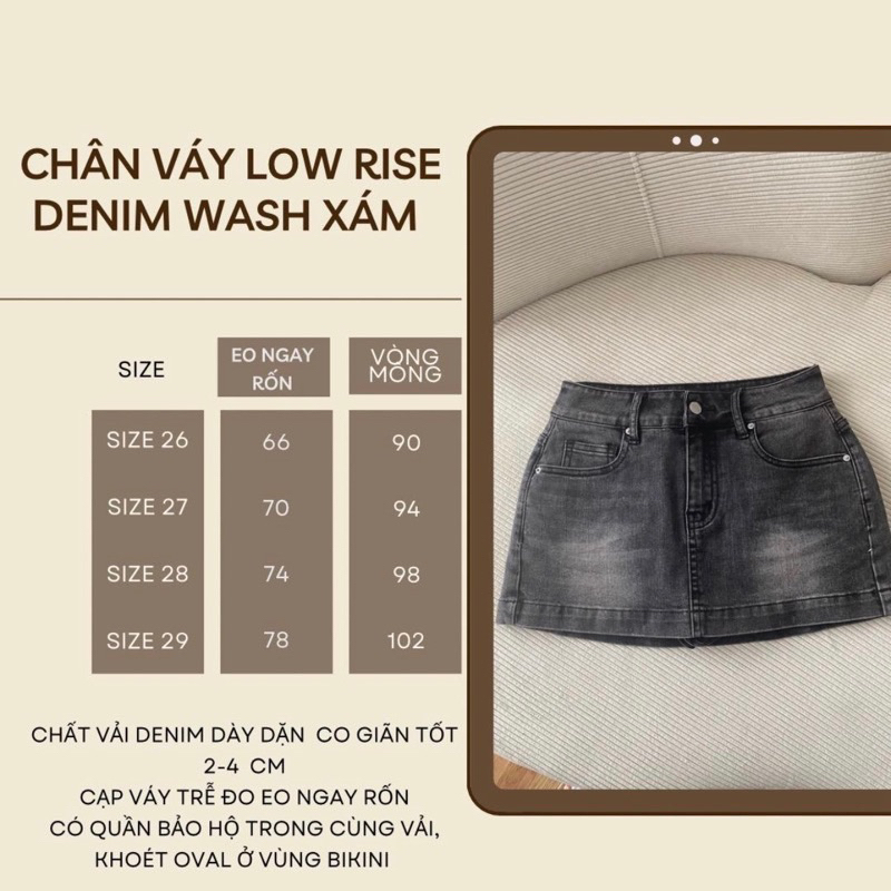 Chân váy whattowear size 27