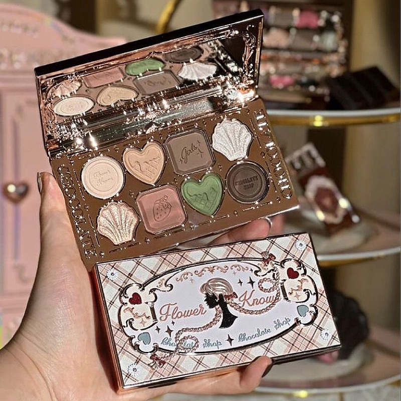 Bảng Phấn Mắt 8 Ô Flower Knows Chocolate 10g