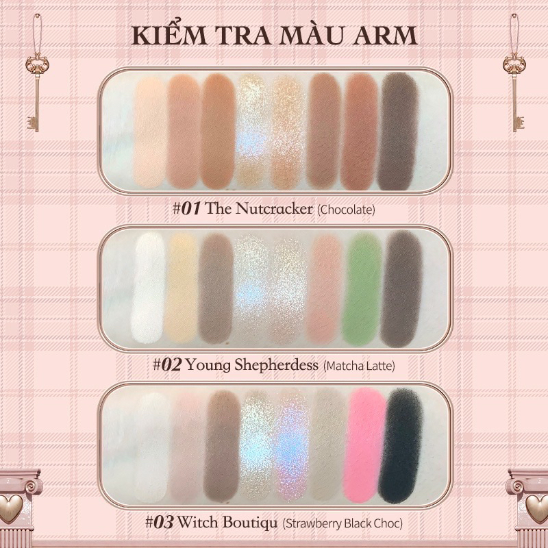 Bảng Phấn Mắt 8 Ô Flower Knows Chocolate 10g