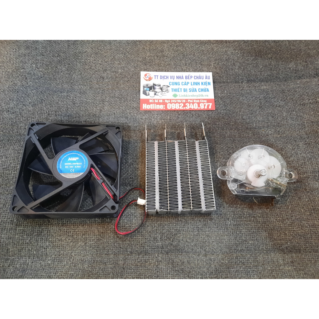 Linh kiện của tủ sấy quần áo- mai so, hẹn giờ, quạt 12V