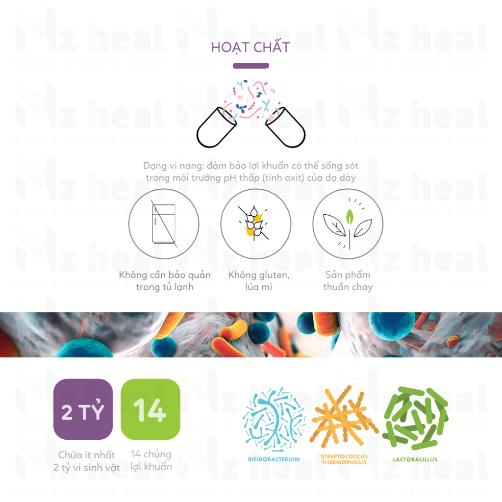 Viên Uống Bổ Sung 14 Chủng Men Vi Sinh Lifestream Advanced Probiotic 30 viên