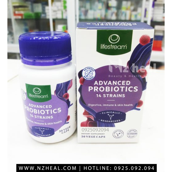 Viên Uống Bổ Sung 14 Chủng Men Vi Sinh Lifestream Advanced Probiotic 30 viên