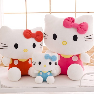Gấu bông mèo kitty dễ thương, kitty ôm baby Hàng Cao Cấp 100% Bông Gòn Trắng An Toàn, quà tặng cho bé
