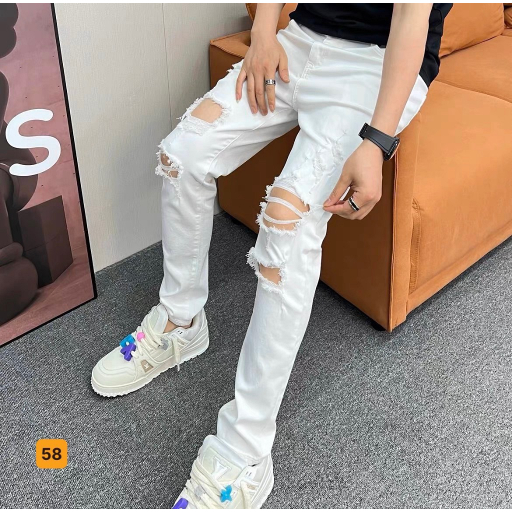 # 8 MẪU quần jeans nam THÊU cao cấp HÀN QUỐC thời trang đẹp nhất 2020 bao đẹp y hình hàng chất lượng VNXK.