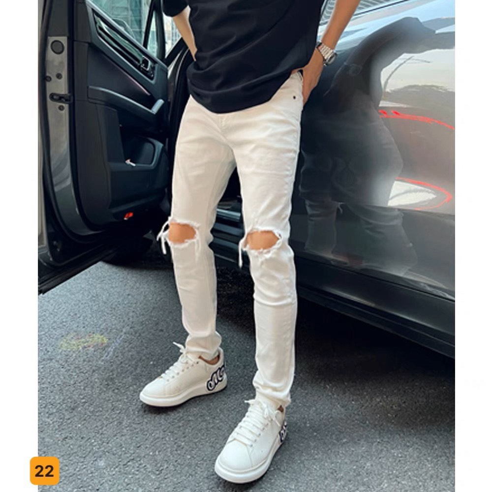 # 8 MẪU quần jeans nam THÊU cao cấp HÀN QUỐC thời trang đẹp nhất 2020 bao đẹp y hình hàng chất lượng VNXK.