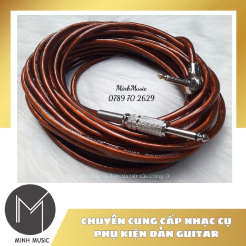Dây line  cắm đàn guitar 10m MMS hình thật
