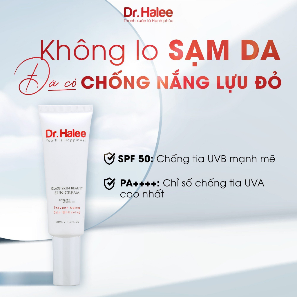 Kem Chống Nắng Nâng Tone Dr.Halee Sun Cream 10ml SPF50+