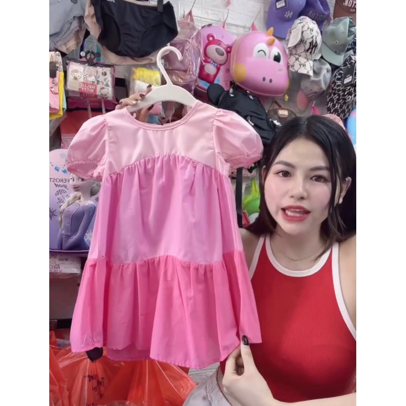 Váy thô 3 tầng phối màu