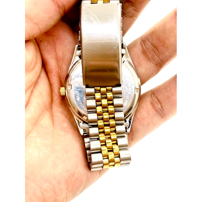 Đồng hồ pin năng lượng nam hiệu Sharex đờ mi vàng - Chính hãng