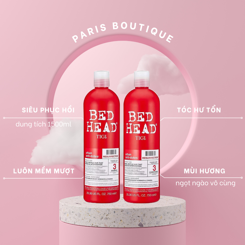 CẶP GỘI XẢ TIGI PHỤC HỒI LÀM PHỒNG TÓC