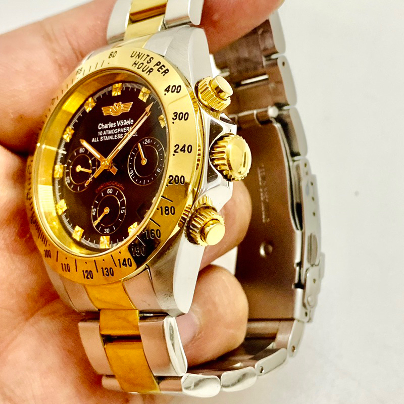 Đồng hồ 6 kim nam hiệu Charles Vögele - Anh chính hãng .
