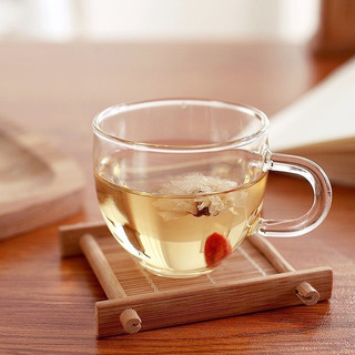 Chén ly cốc thuỷ tinh borosilicate chịu nhiệt cao cấp có quai cầm dung tích 100ml