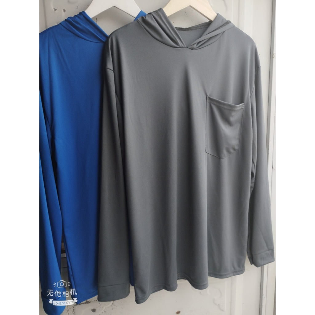 Áo thun nam tay dài có mũ vải thun mặc mát mặc ở nhà đi làm đều được loại áo thun nam giá rẻ