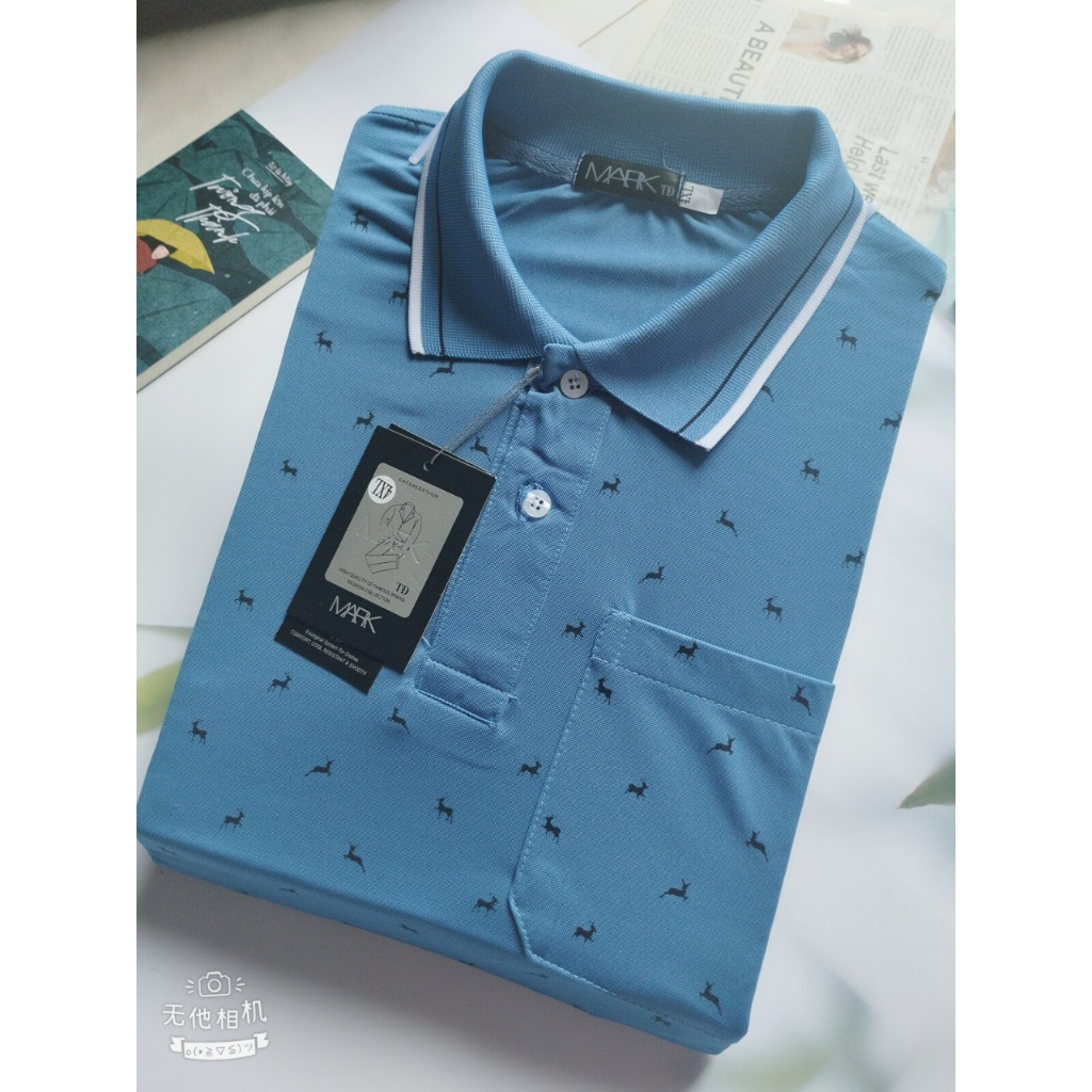 Áo thun nam trung niên vải CÁ SẤU co giãn 4 chiều mềm mát APOLO38