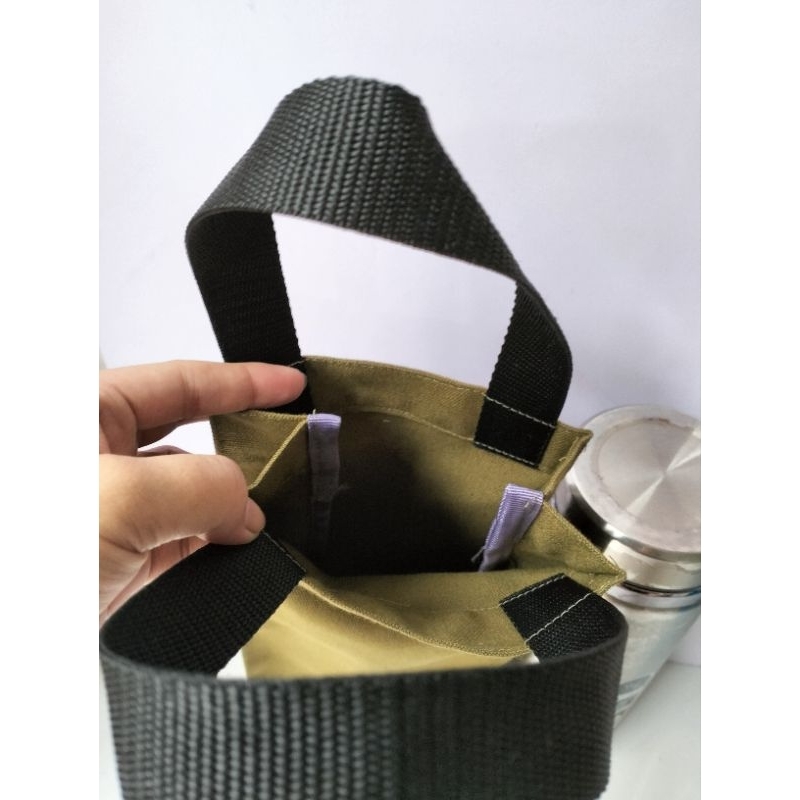 Túi vải đựng bình nước,túi treo bình giữ nhiệt,giỏ đựng bình nước
