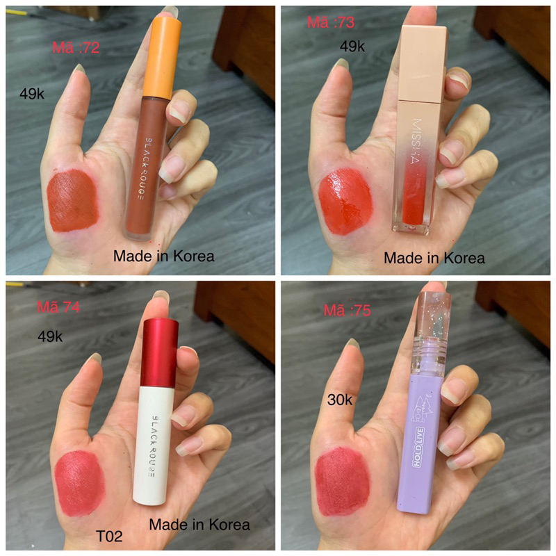 Son Tester/2hand Các Hãng Đủ Màu mã 72-75