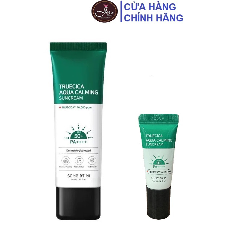 Kem Chống Nắng Some By Mi Truecica Aqua Calming SunCream SPF50+ PA++++ 5ml và 50ml