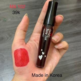 Son tint lì tony moly đỏ nhung chính hãng 2hand 49k