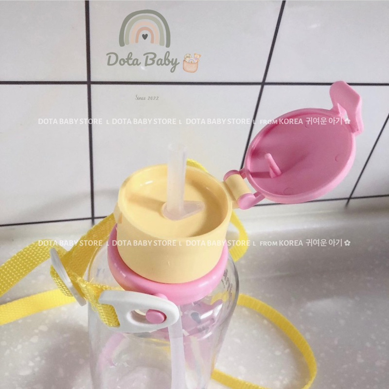 Bình Nước PINKFONG/BABY SHARK 350ML Siêu Xinh Cho Bé Đi Học