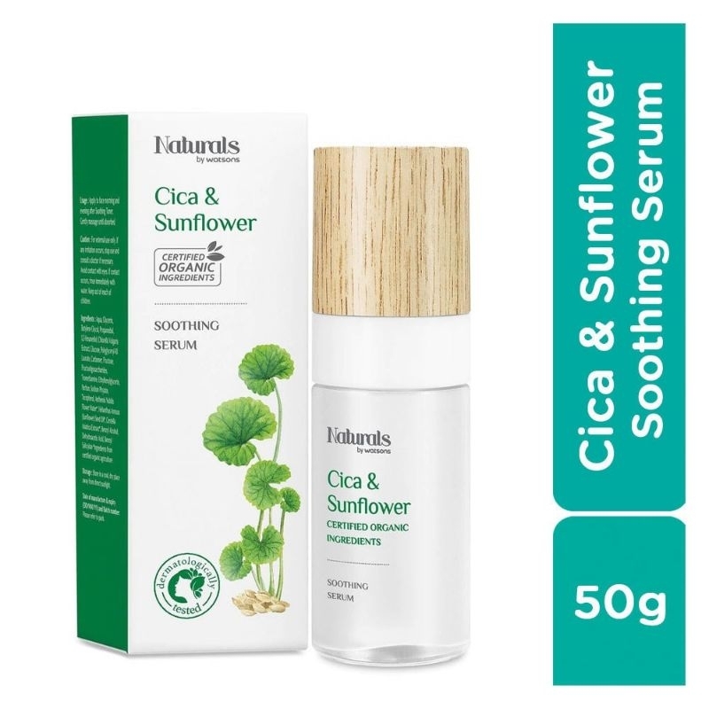 [Date T10/2023 + Hàng công ty] Tinh chất phục hồi cấp ẩm Naturals by Watsons Cica & Sunflower 30ml (