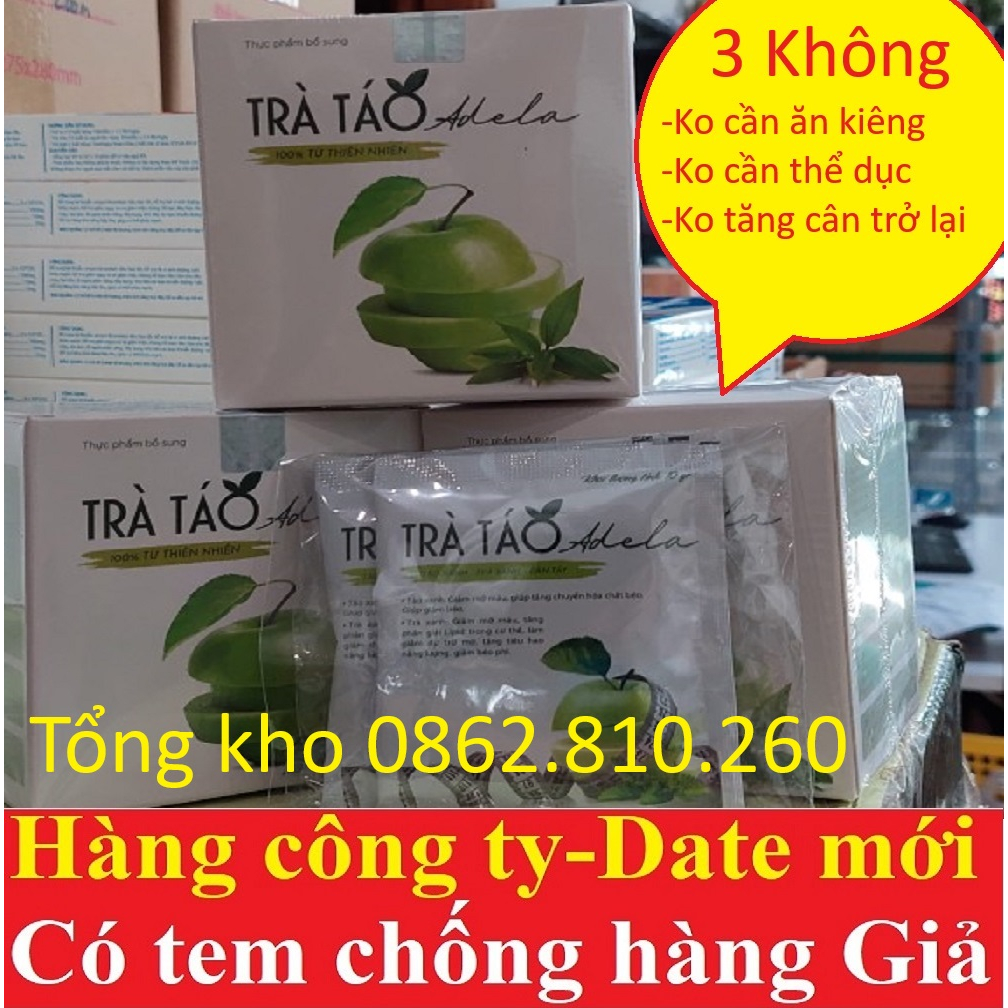 Trà táo xanh adela kelly detox trà giảm cân thải mỡ bonus vị đào xoài vang nho vải bí đao cam lựu bứa dứa new plus gold