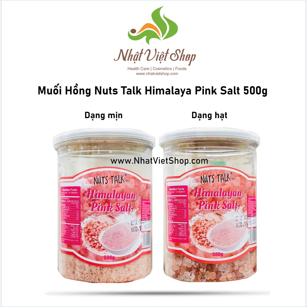 Muối Hồng Nuts Talk Himalaya Pink Salt 500g