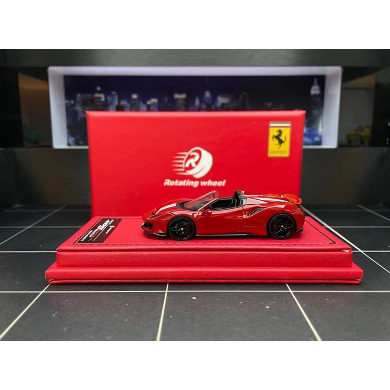 mohinhxeps-1/64_Roating wheel - Ferrari 488 Red