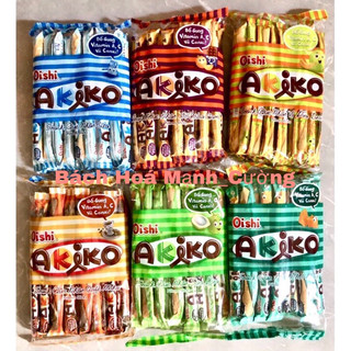 Bánh snack que Akiko oishi gói 160g đủ vị.