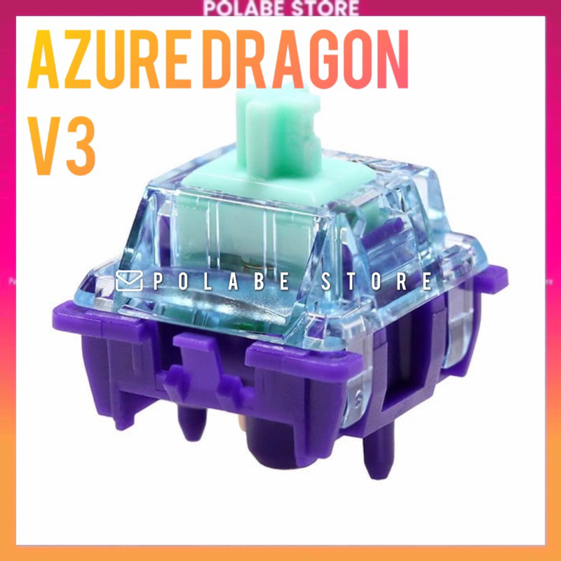 GATERON AZURE DRAGON V3 tactile switch công tắc bàn phím cơ Gateron Vermilion Bird linear Azure Dragon v2 - Polabe Store