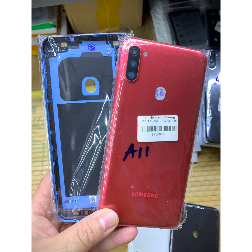 Bộ xương vỏ zin samsung A11 -