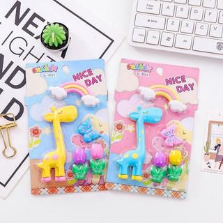 Set Tẩy Hình Hươu Cao Cổ Dễ Thương - Tẩy hươu dễ thương_tẩy bút chì dễ thương cho bé