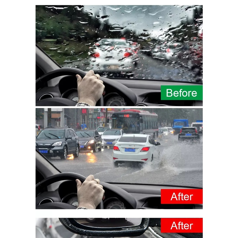 Tẩy ố kính ô tô - Tẩy cặn canxi trên bề mặt kính lái, gương chiếu hậu, trên sơn xe AZOZO