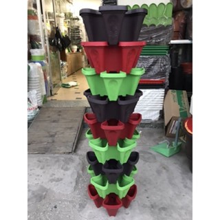 Tháp trồng rau, trồng hoa thông minh - bộ 8 tầng