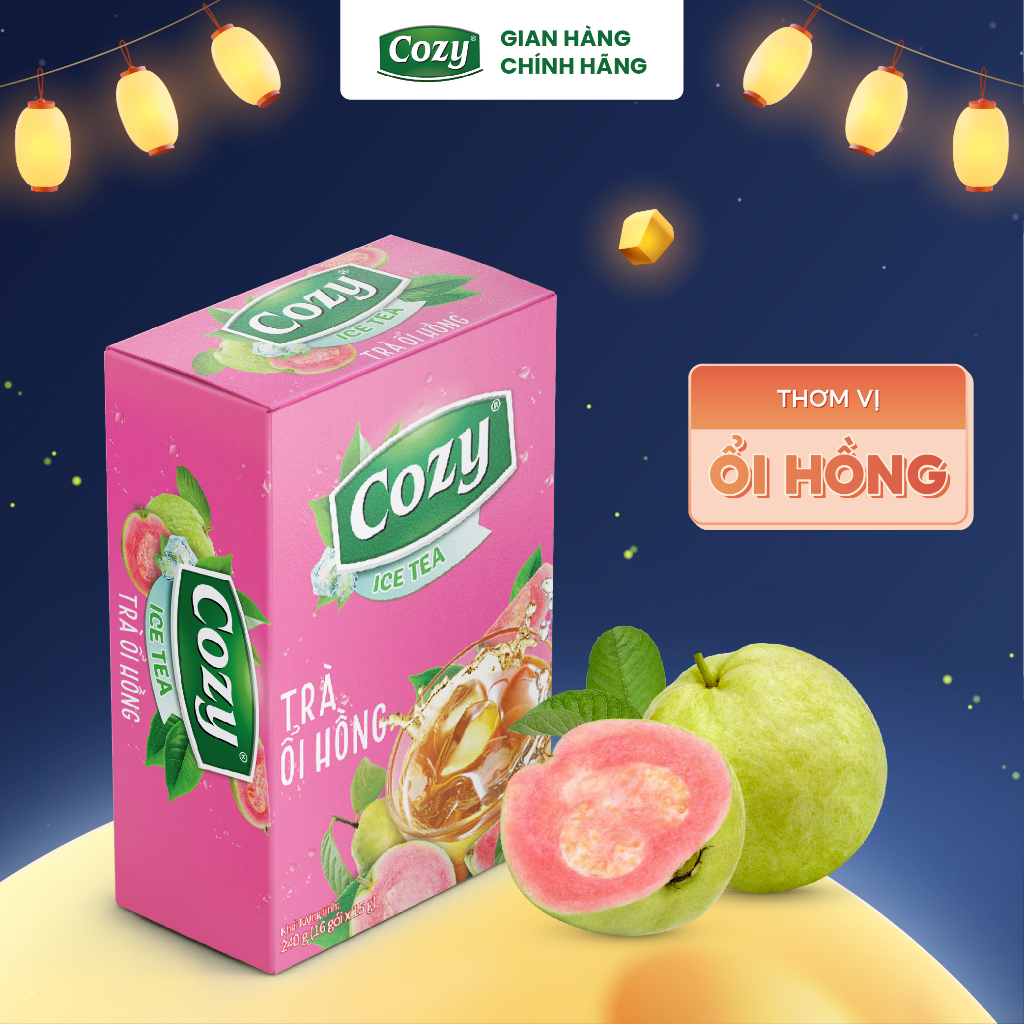 Trà Ổi Hồng hòa tan Cozy Ice Tea  - nước giải khát cho ngày hè