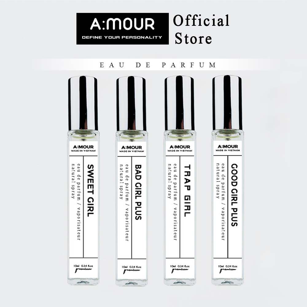Nước Hoa Nữ Amour Nguyên Liệu Nhập Pháp Hương Thơm Ngọt Ngào, Cuốn Hút, Dạng Xịt 10ml và 2ml