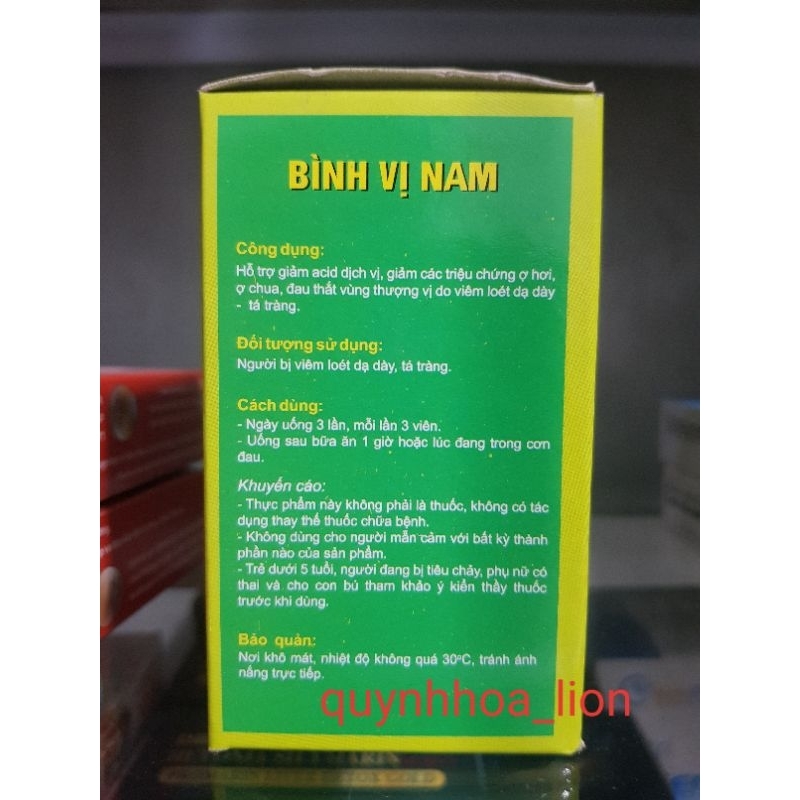 Bình Vị Nam_ Lọ 100 viên nén