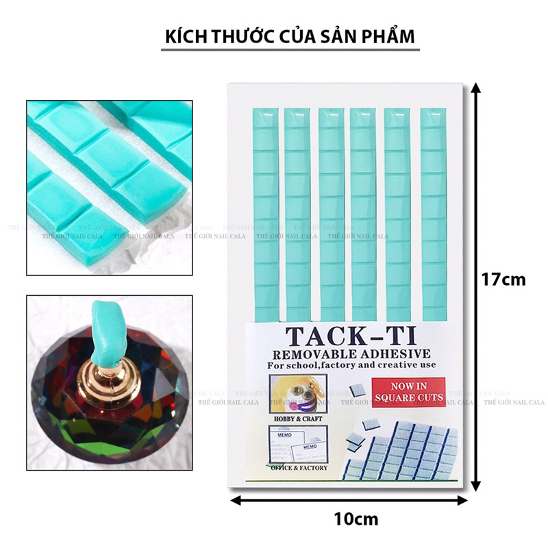 Cao su xanh đa năng gắn đế móng giả nail