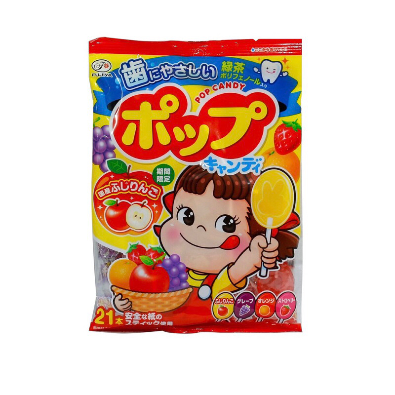 Kẹo mút chống sâu răng vị trái cây Fujiya Pop Candy Nhật Bản 20c/gói thơm ngon bổ dưỡng