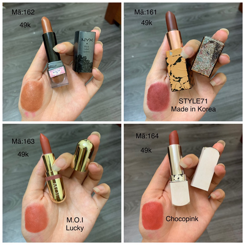 Son Tester/2hand Các Hãng Đủ Màu mã 161-164