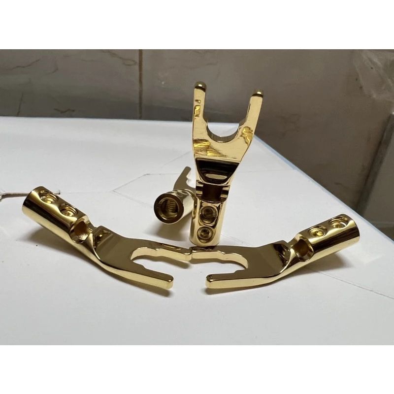 1 chiếc Jack càng cua chữ Y gài loa , amply mạ vàng / mạ Rhodium cao cấp