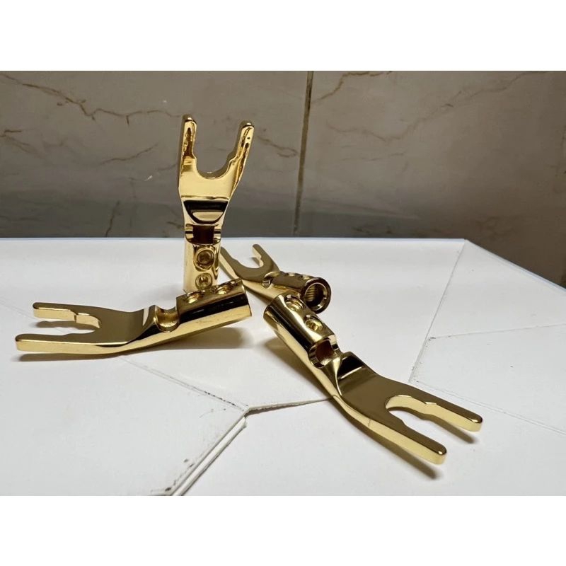 1 chiếc Jack càng cua chữ Y gài loa , amply mạ vàng / mạ Rhodium cao cấp