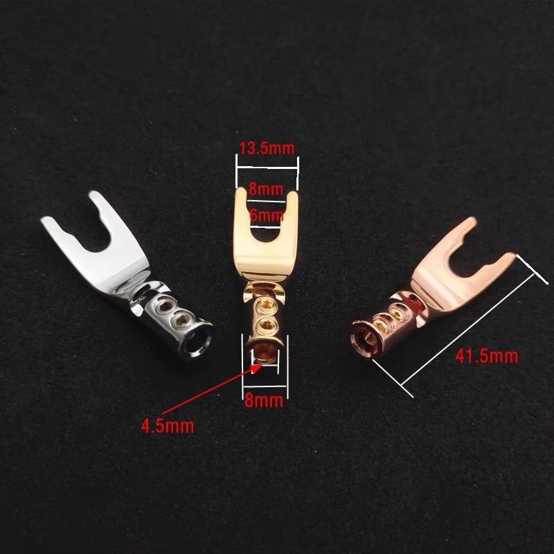 1 chiếc Jack càng cua chữ Y gài loa , amply mạ vàng / mạ Rhodium cao cấp