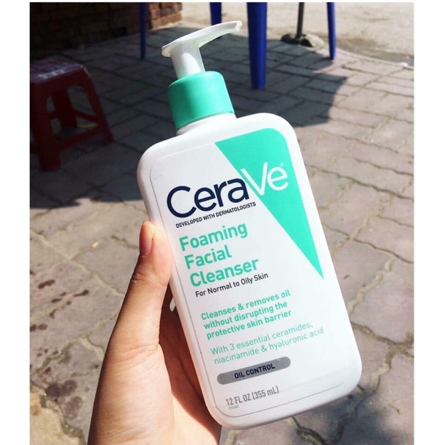 Sữa rửa mặt cerave 473ml cho da dầu da mụn và nhạy cảm