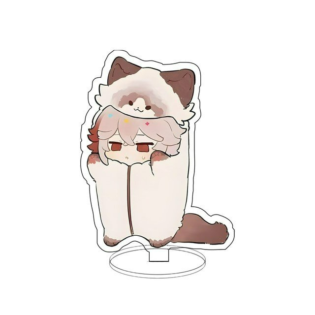 Mô hình standee GENSHIN IMPACT ver Đồ thú liền thân game anime chibi mica acrylic tượng trưng bày