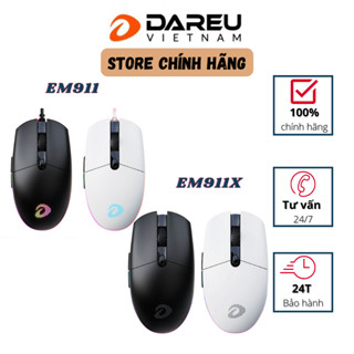 Tặng bàn di chuột - Chuột Gaming DAREU EM911 / EM911X không dây - Bảo hành Chính hãng