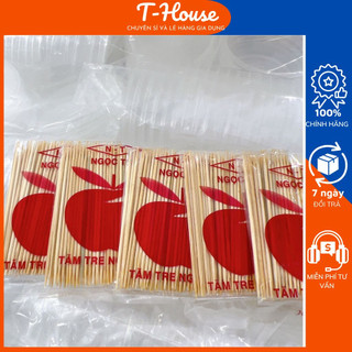 Set 5 bịch tăm tre xỉa răng, tăm tre ngọc thu